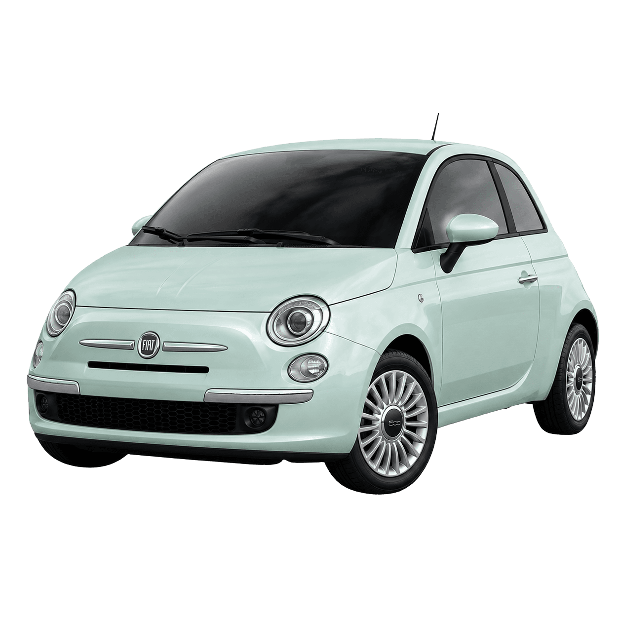 Fiat 500 compact hire car for easy local driving in Gloucester